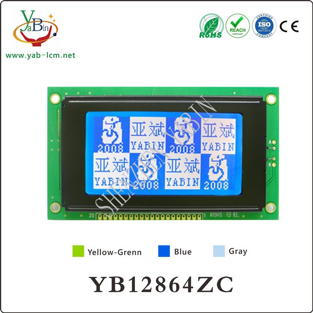 128x64 lcd with ST7920 driver IC YB12864ZC