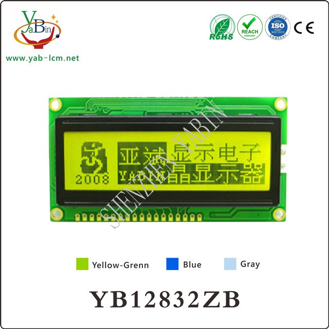  Chinese Font 128X32 graphic lcd  YB12832ZB