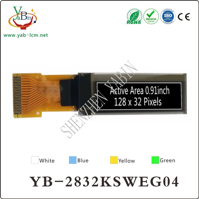 0.91 inch 128X32 OLED screen YB-