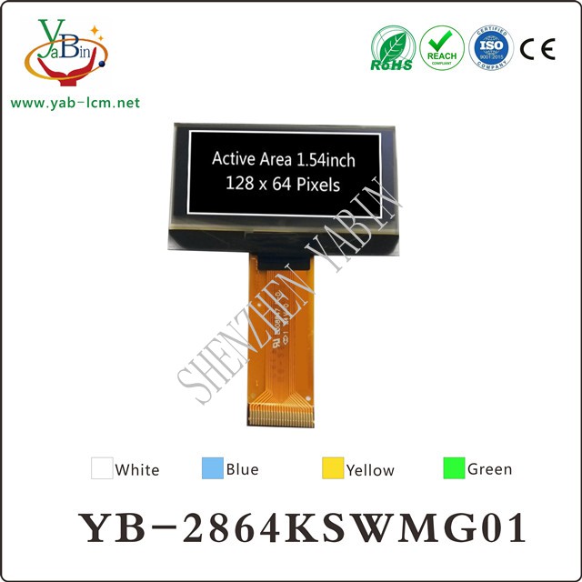 1.54 inch 128X64 OLED screen:YB-2864KSWMG01