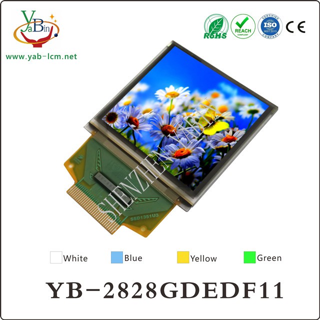 1.5 inch 128x128 full color OLED:YB-2828GDEDF11