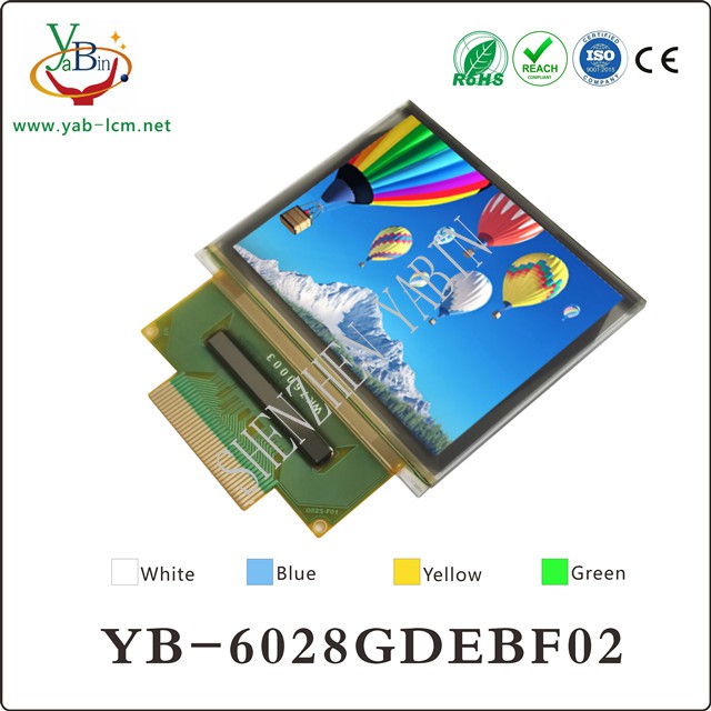 1.69 inch 160x128 full color OLED :YB-6028GDEBF02